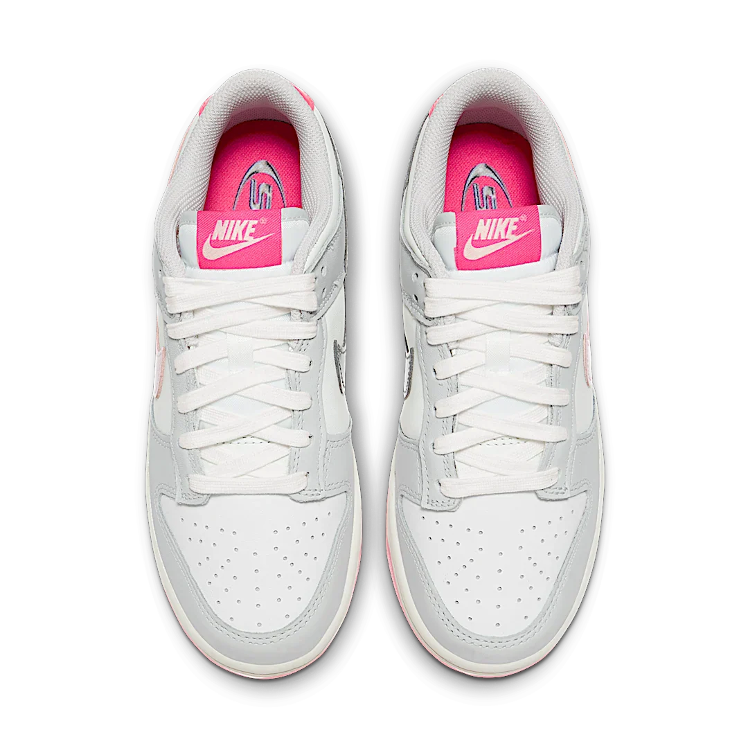 Nike Dunk Low 520 Pack Pink, White/Grey/Pink (FN3451-161)