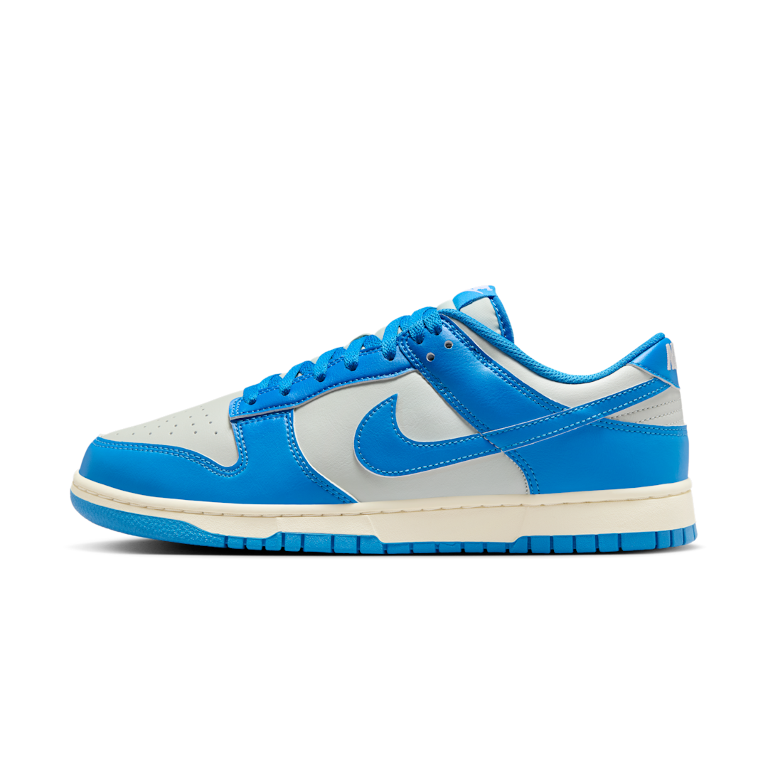 Nike Dunk Low Detroit Lions, Light Silver/Light Photo Blue/Sail (HF5441-002)