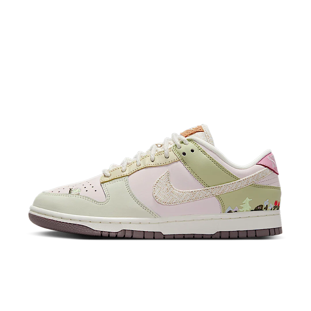 Nike Dunk Low LX Mushroom, Pearl Pink/White/Olive Aura/Elemental Pink (IB8876-661)