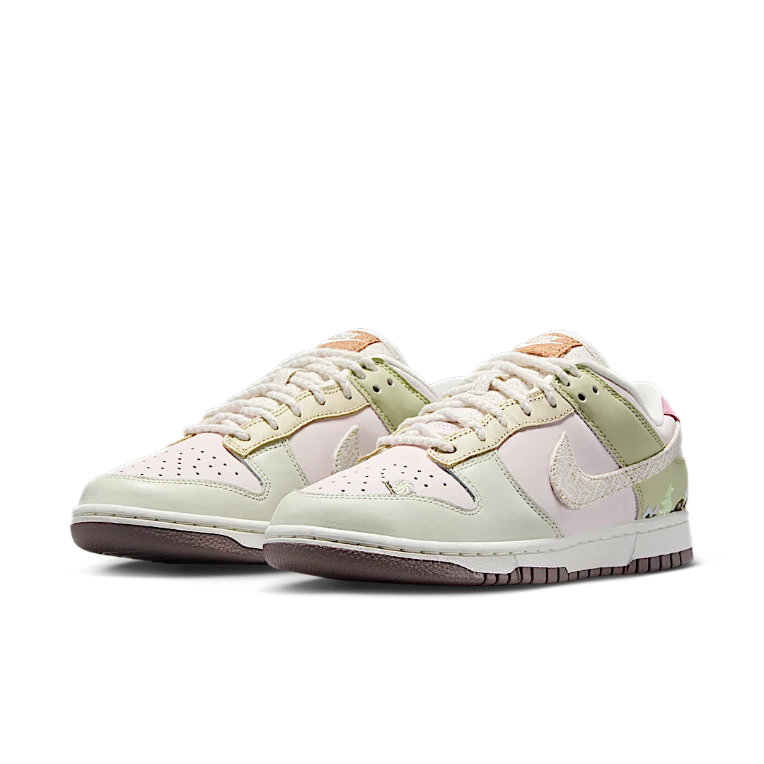 Nike Dunk Low LX Mushroom, Pearl Pink/White/Olive Aura/Elemental Pink (IB8876-661)