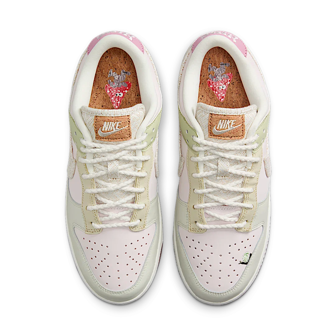 Nike Dunk Low LX Mushroom, Pearl Pink/White/Olive Aura/Elemental Pink (IB8876-661)