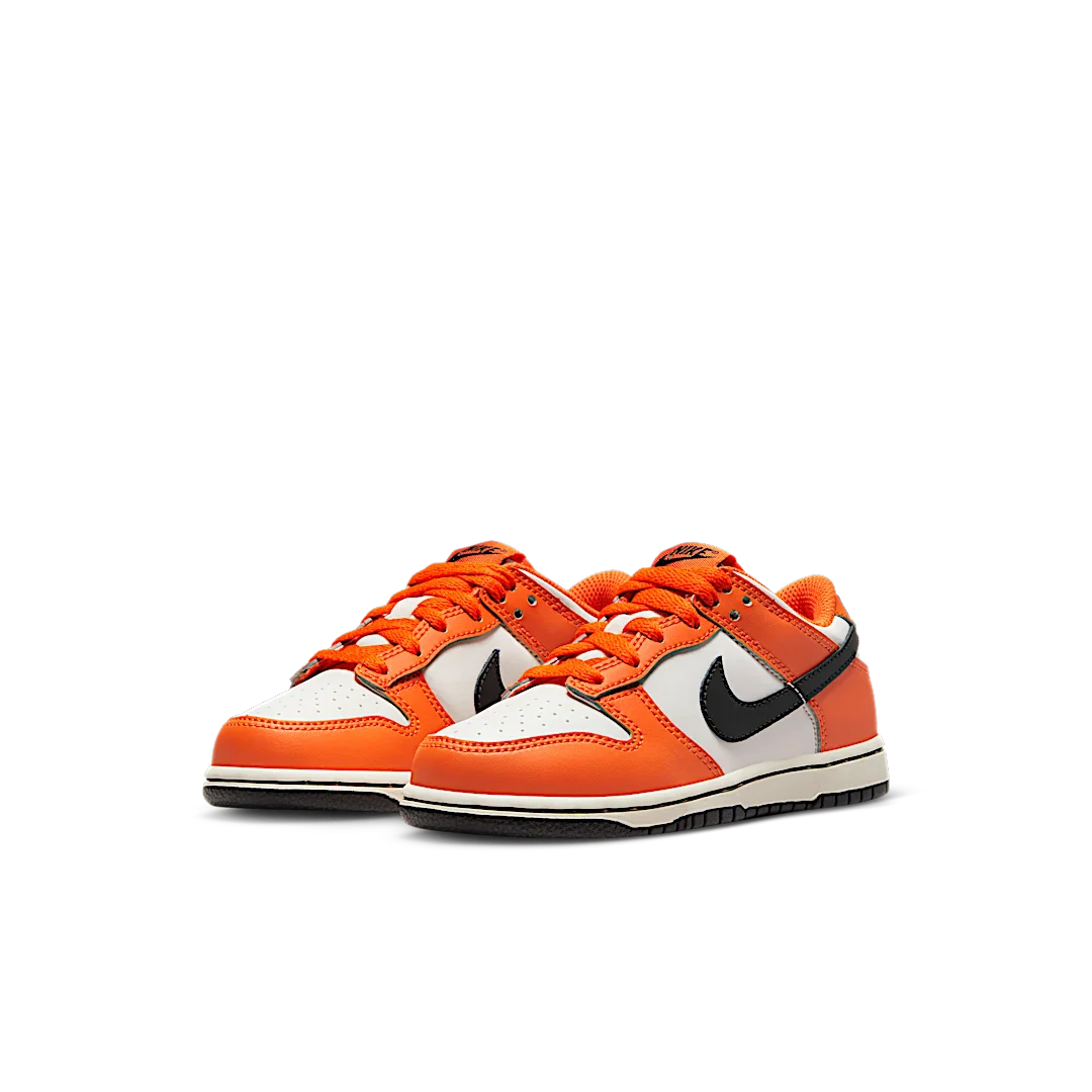 Nike Dunk Low Patent (2022) (PS), Orange/White/Black (DH9756-003)