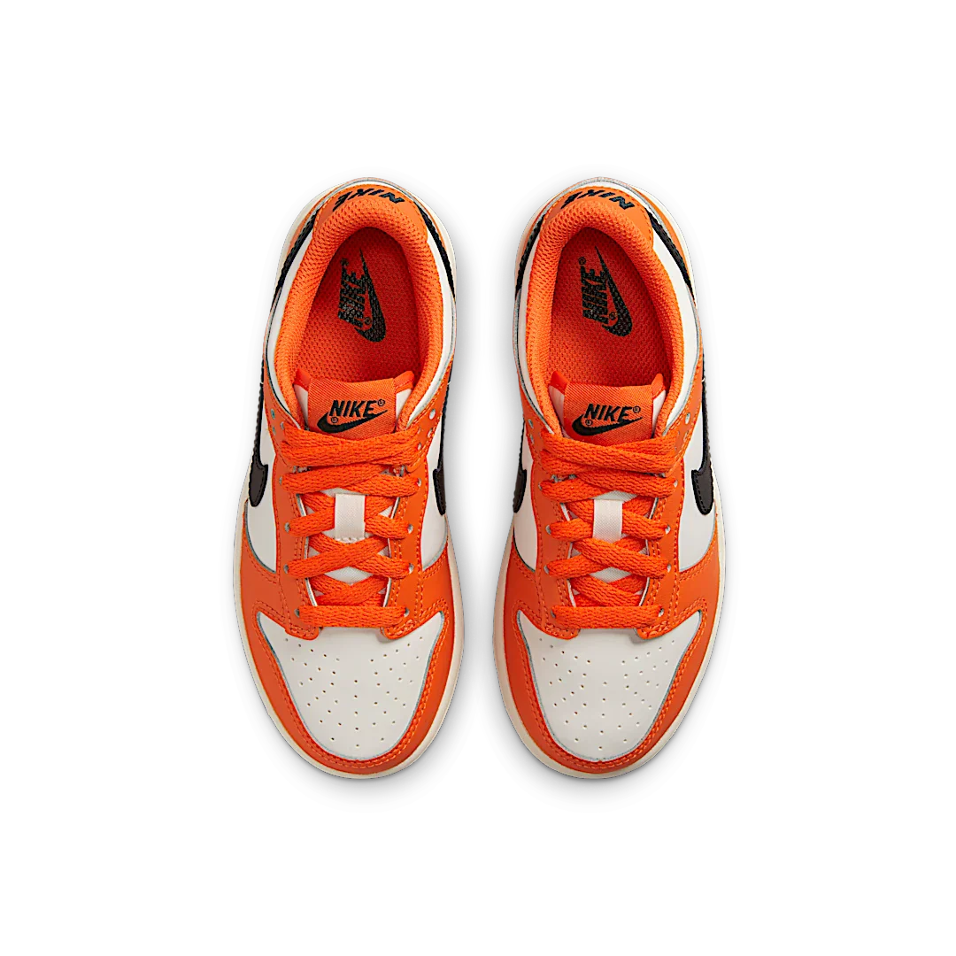 Nike Dunk Low Patent (2022) (PS), Orange/White/Black (DH9756-003)
