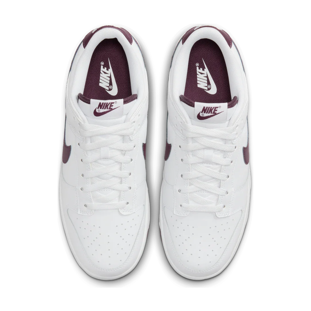 Nike Dunk Low Retro White Night Maroon, White/White/Night Maroon (DV0831-102)