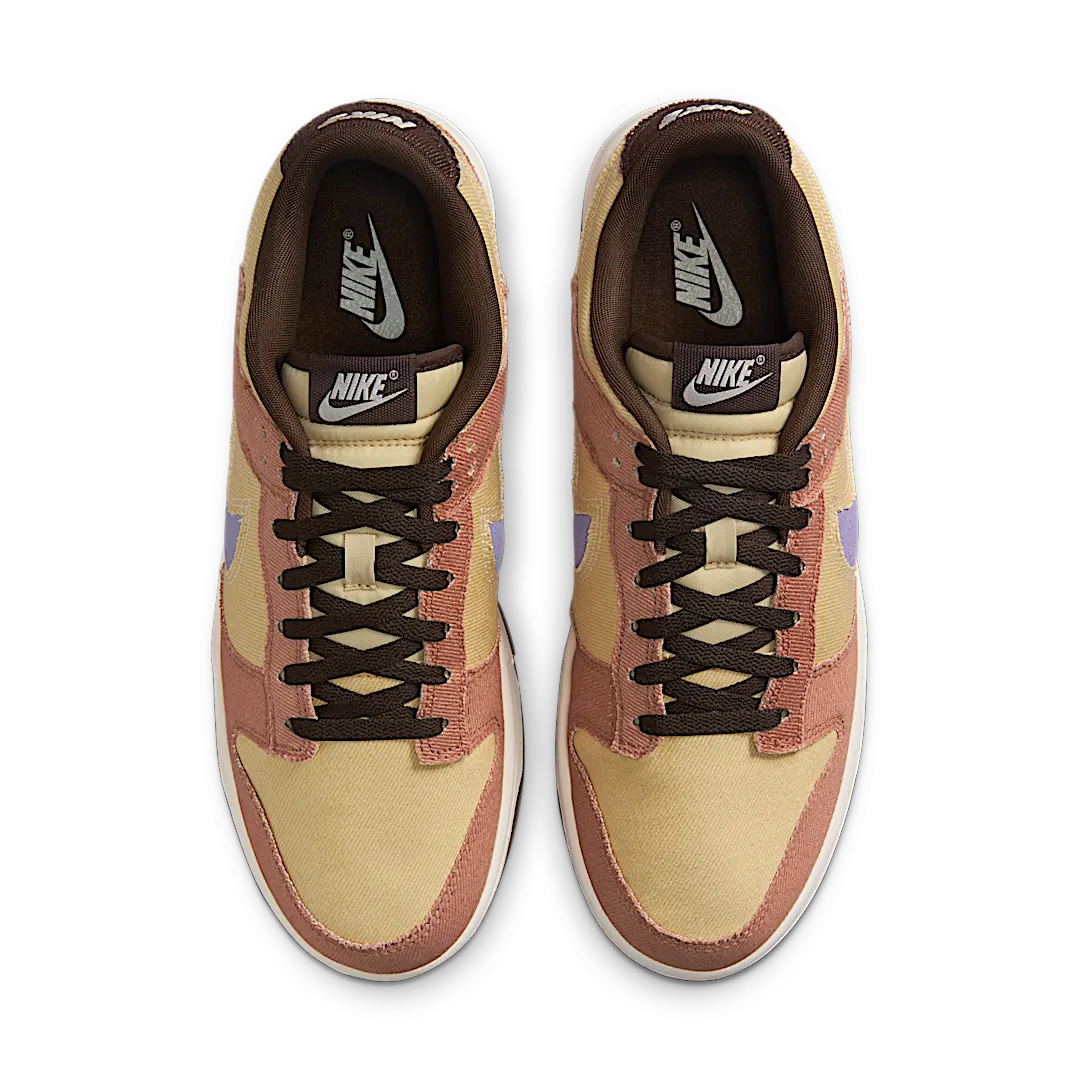 Nike Dunk Low SE Denim Dusted Clay, Dusted Clay/Amethyst-Team Gold-Baroque Brown-Pale Ivory (HF3141-200)