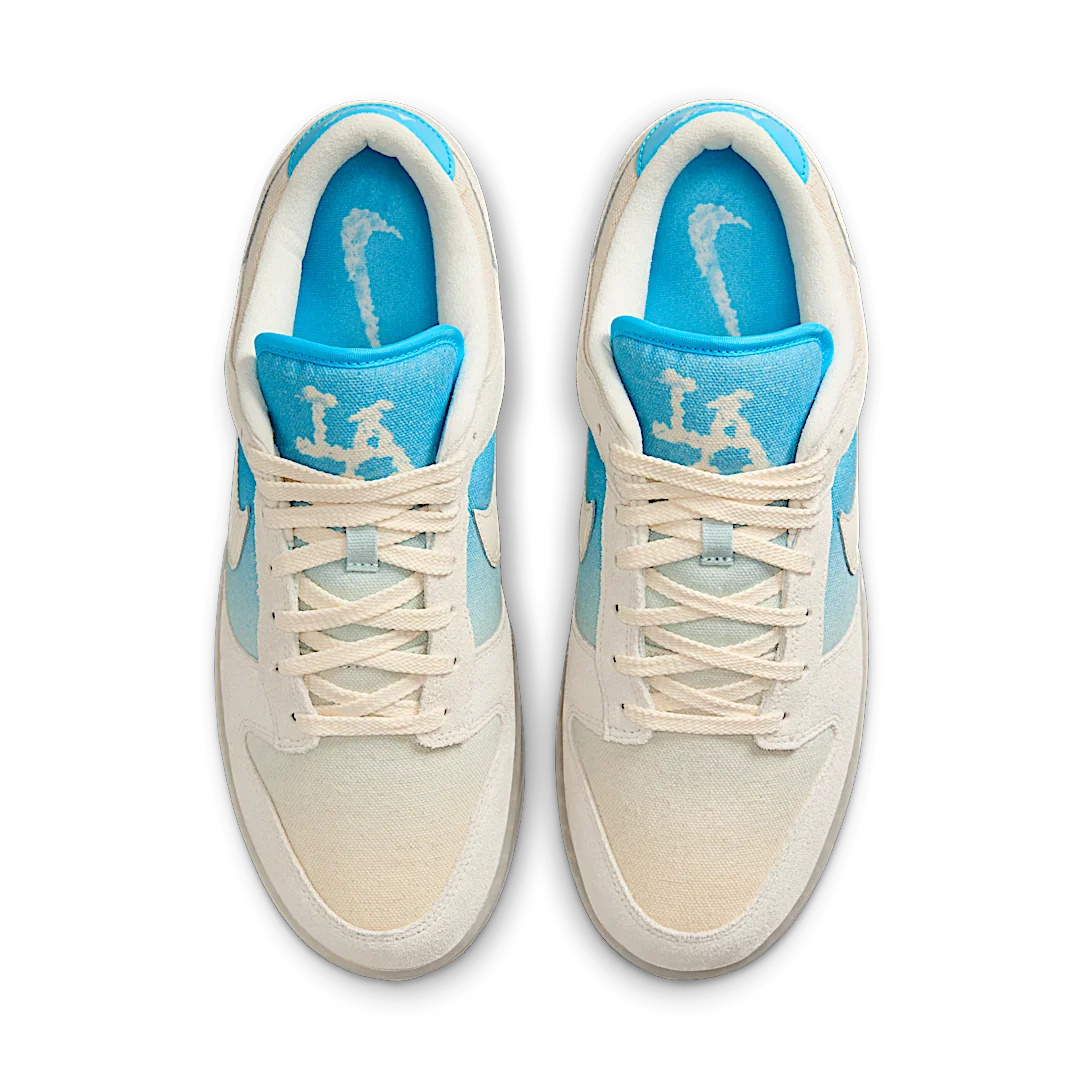 Nike Dunk Low SE LA, Sail/Pale Ivory/Baltic Blue (HQ3621-133)