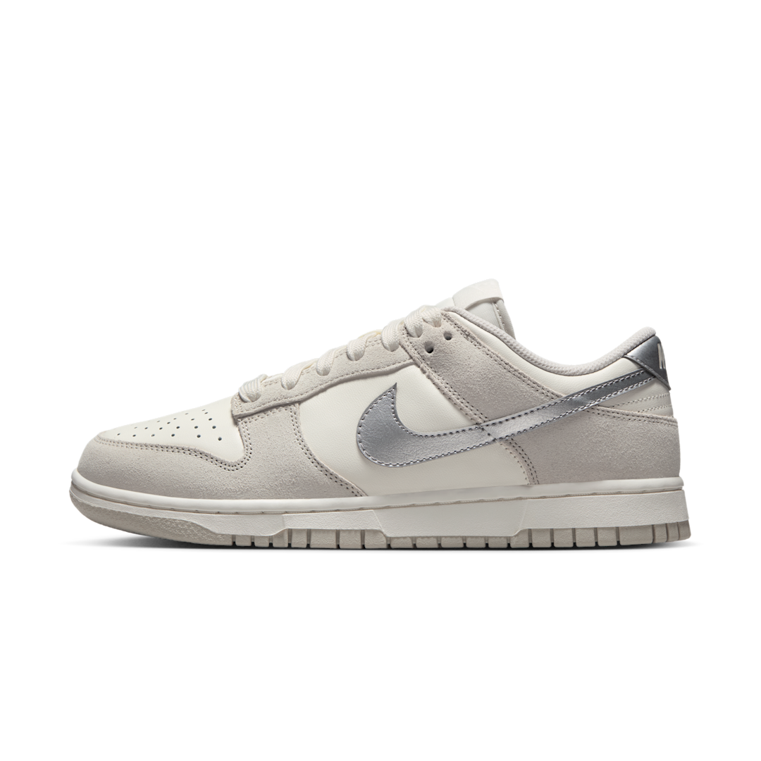 Nike Dunk Low Silver Swoosh, Sail/Light Bone/Metallic Silver (II7651-133)