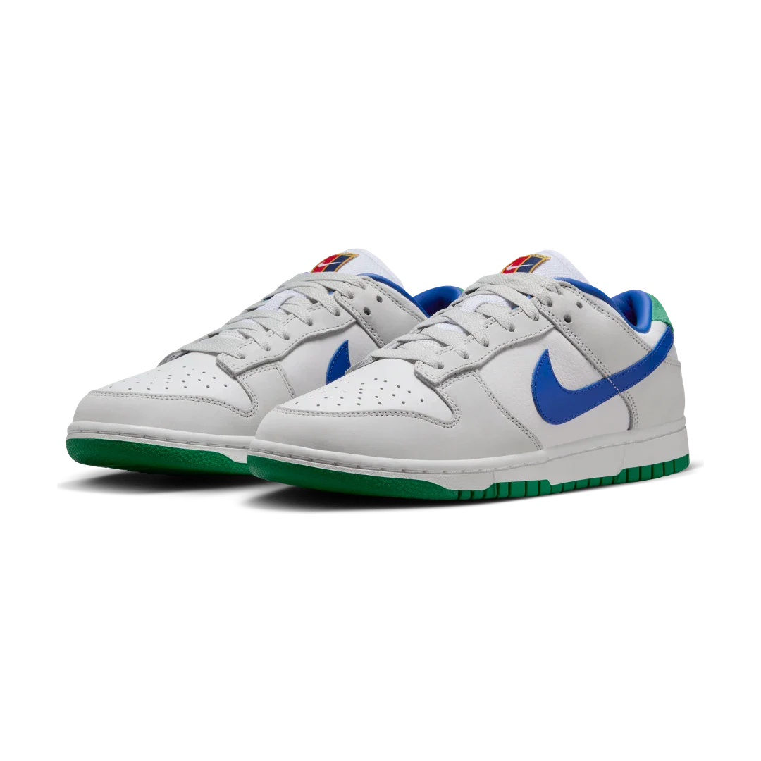 Nike Dunk Low Tennis Classic, White/Photo Blue-Photon Dust-Stadium Green (FB7910-100)