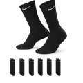 Nike Everyday Cushioned Crew Socks (6 Pairs) Black/White