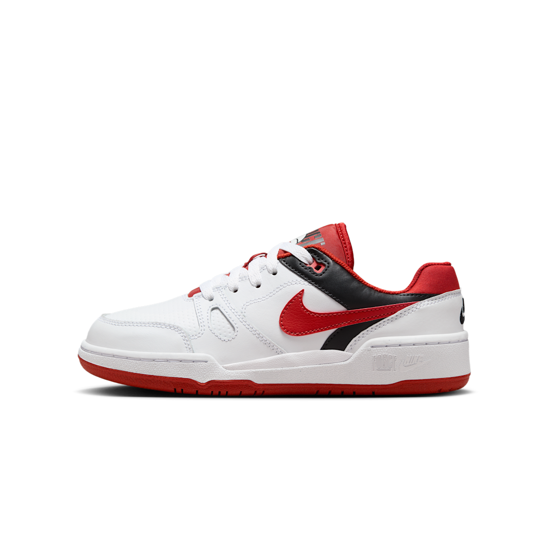 Nike Full Force Low White Black Team Orange Mystic Red, White/Black/Team Orange/Mystic Red (FV5929-100)