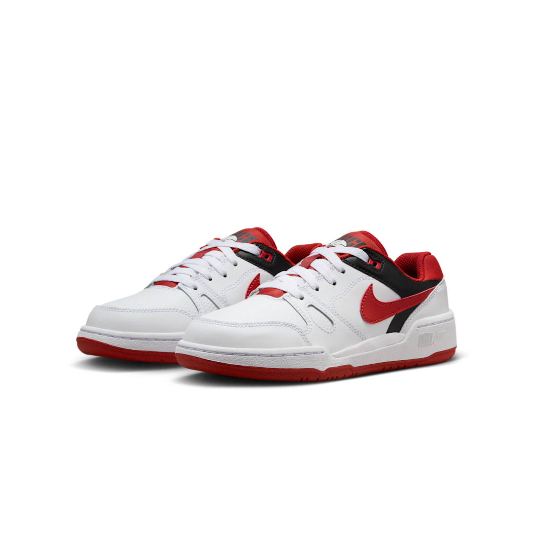 Nike Full Force Low White Black Team Orange Mystic Red, White/Black/Team Orange/Mystic Red (FV5929-100)