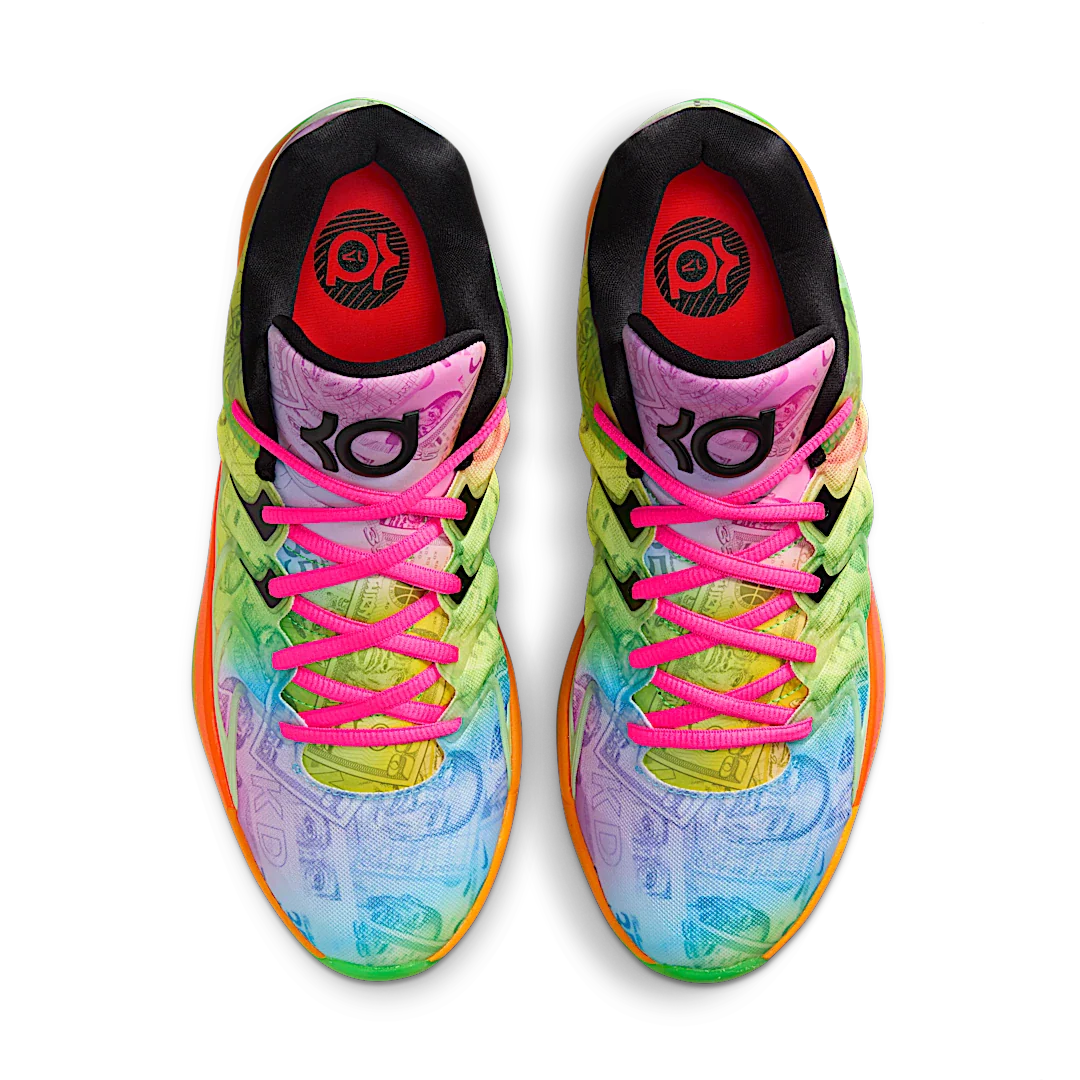 Nike KD 17 Easy Money All-Star, Barely Volt/Hyper Pink/Total Orange/Baltic Blue (HF1811-700)