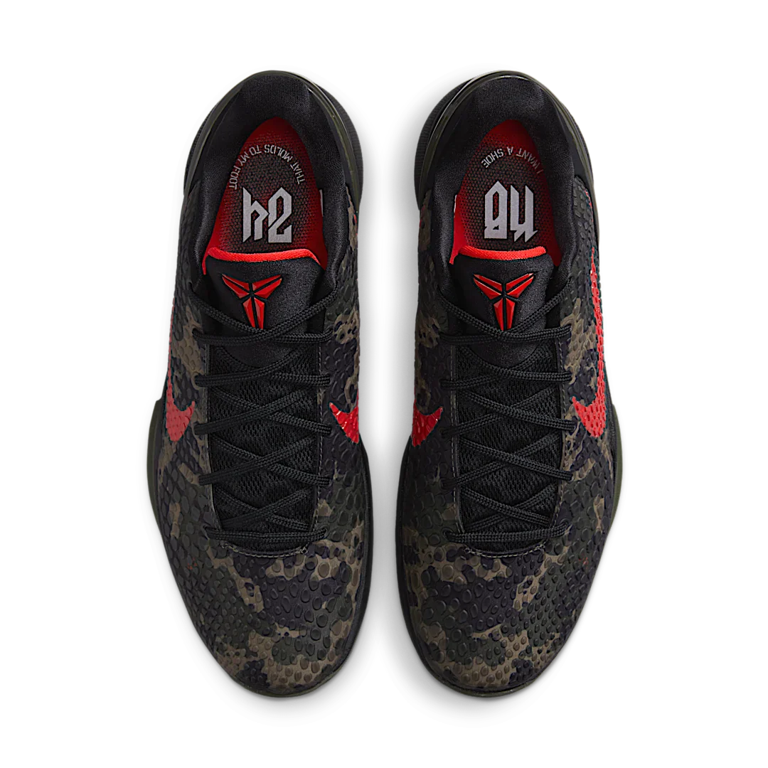 Nike Kobe 6 Protro Italian Camo (2024), Black/Crimson Bog/Khaki (FQ3546-001 / HM4824-001)