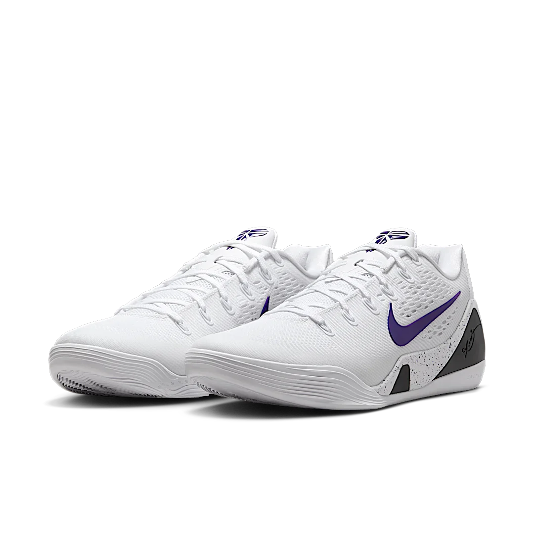 Nike Kobe 9 Elite Low EM Protro White Court Purple, White/Court Purple/White (IH1401-100)