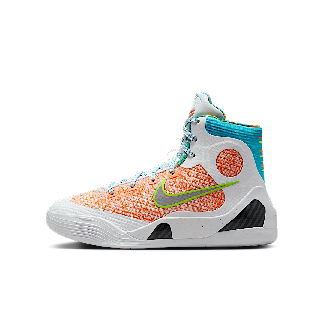 Nike Kobe 9 Elite Protro What The (2025), White/Reflective Silver/Chlorine Blue/Black (HJ9446-100)