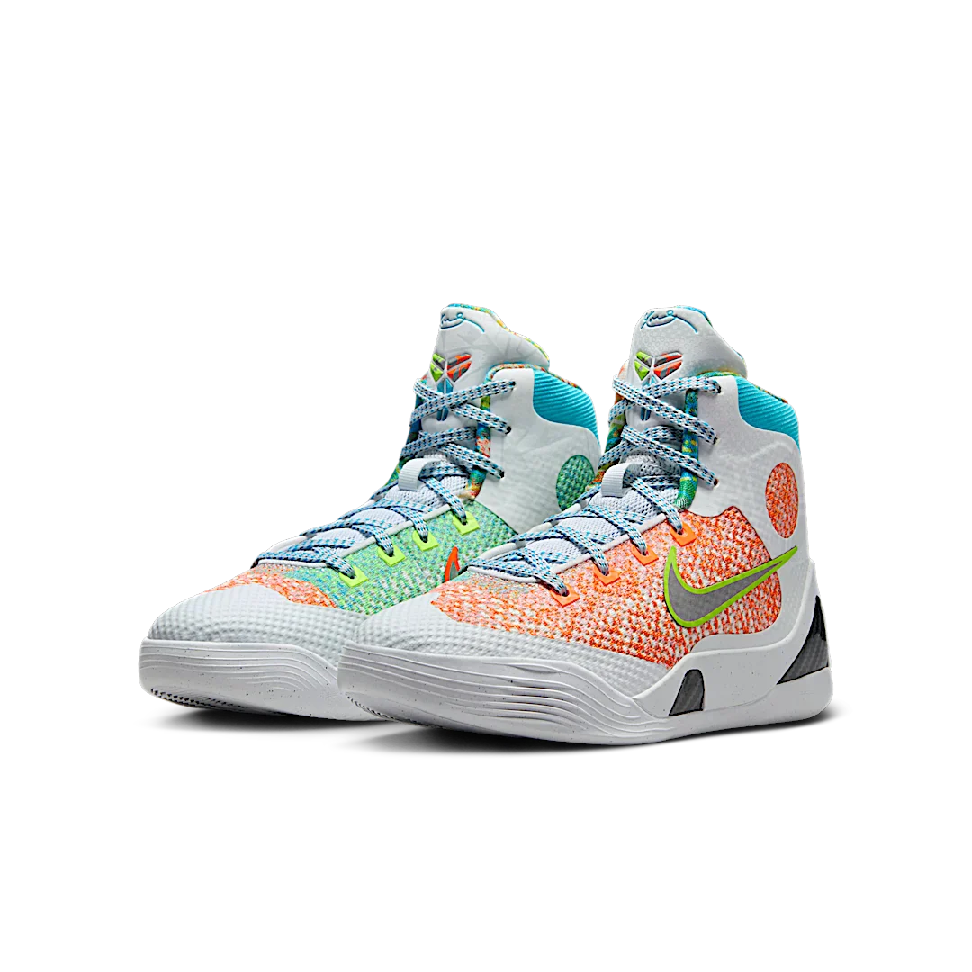 Nike Kobe 9 Elite Protro What The (2025), White/Reflective Silver/Chlorine Blue/Black (HJ9446-100)