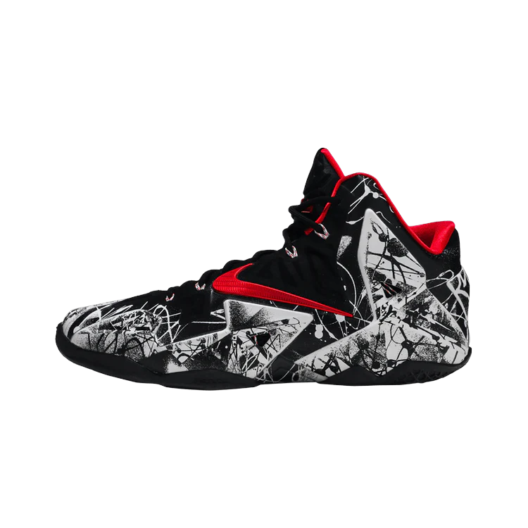 Nike LeBron 11 Graffiti, White/University Red-Black (616175-100)
