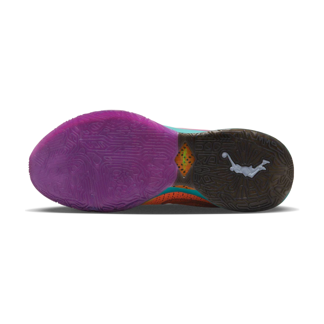 Nike LeBron 20 Chosen 1, Total Orange-Vivid Purple-Green Strike-Hot Punch (DJ5423-800)