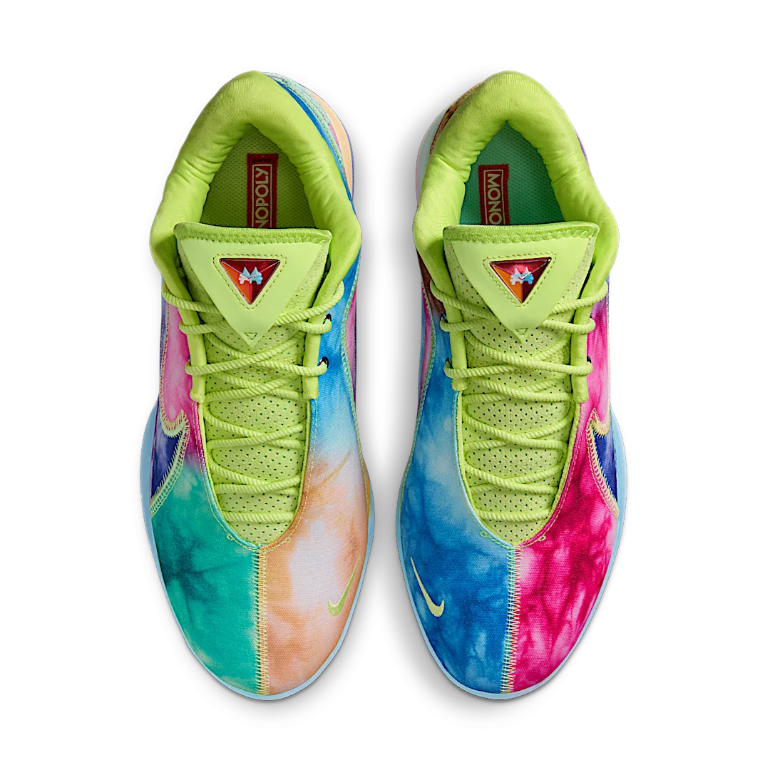 Nike LeBron 22 What the Monopoly Tie-Dye (Translucent Outsole), Mint Foam/Cerise/Light Lemon Twist/Aquarius Blue/Persian Violet/Pink Foam (HV8080-300)