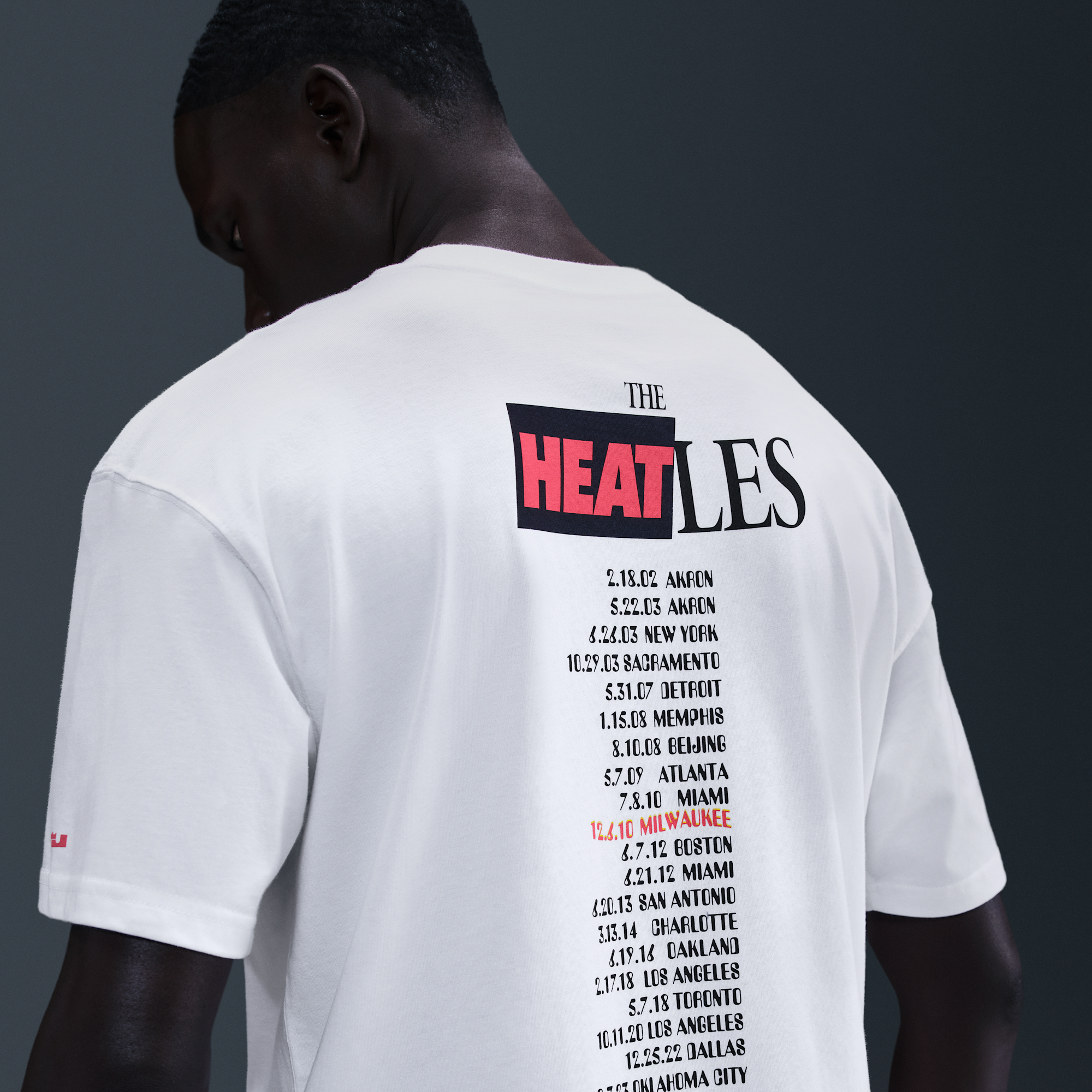 Nike LeBron James Heat Wave T-shirt White