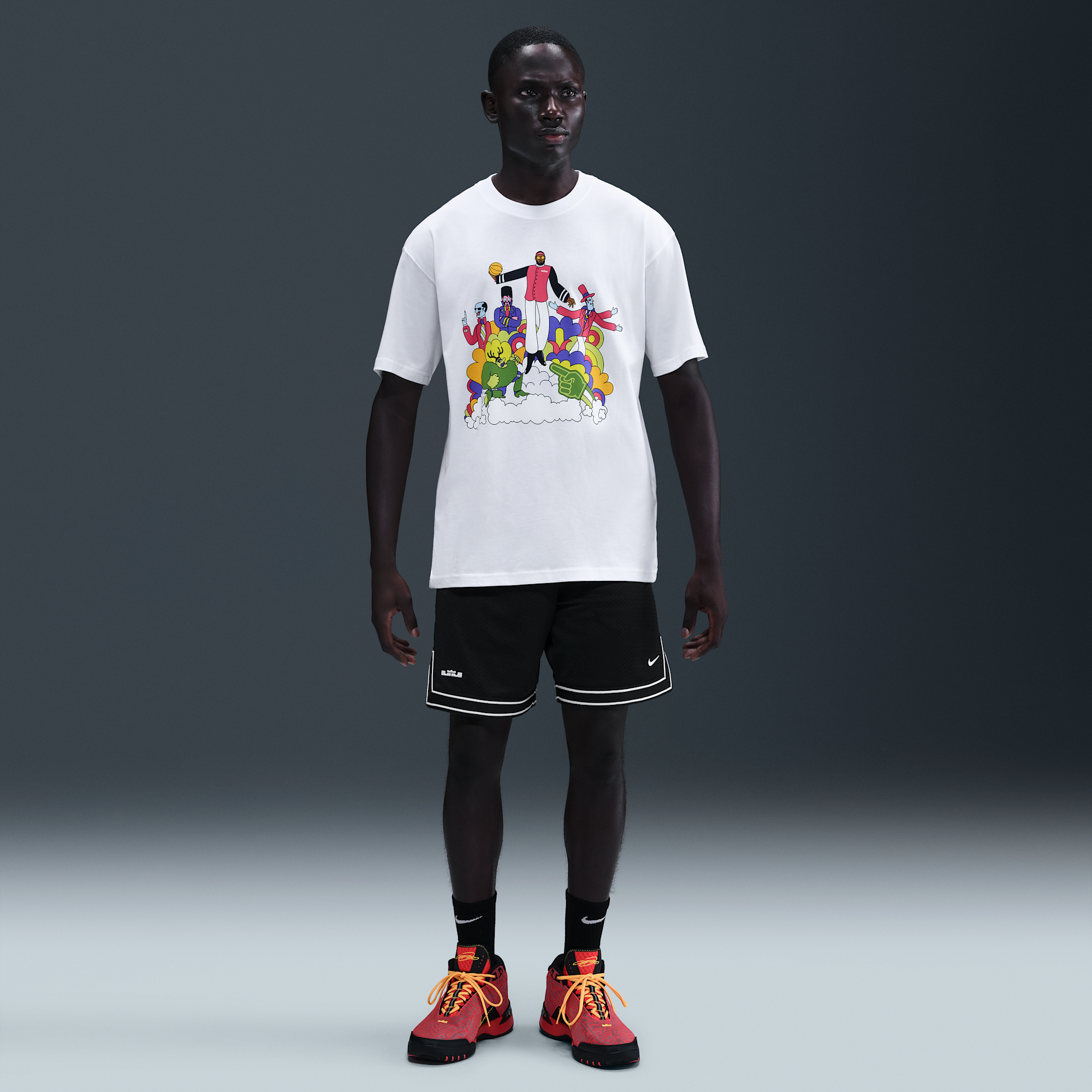Nike LeBron James Heat Wave T-shirt White