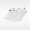Nike Lightweight Training No-Show Socks (3 Pairs) White/Black