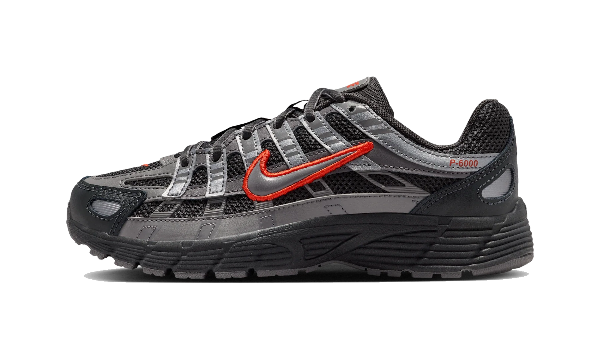 Nike P-6000 Anthracite Picante Red Metallic Cool Grey