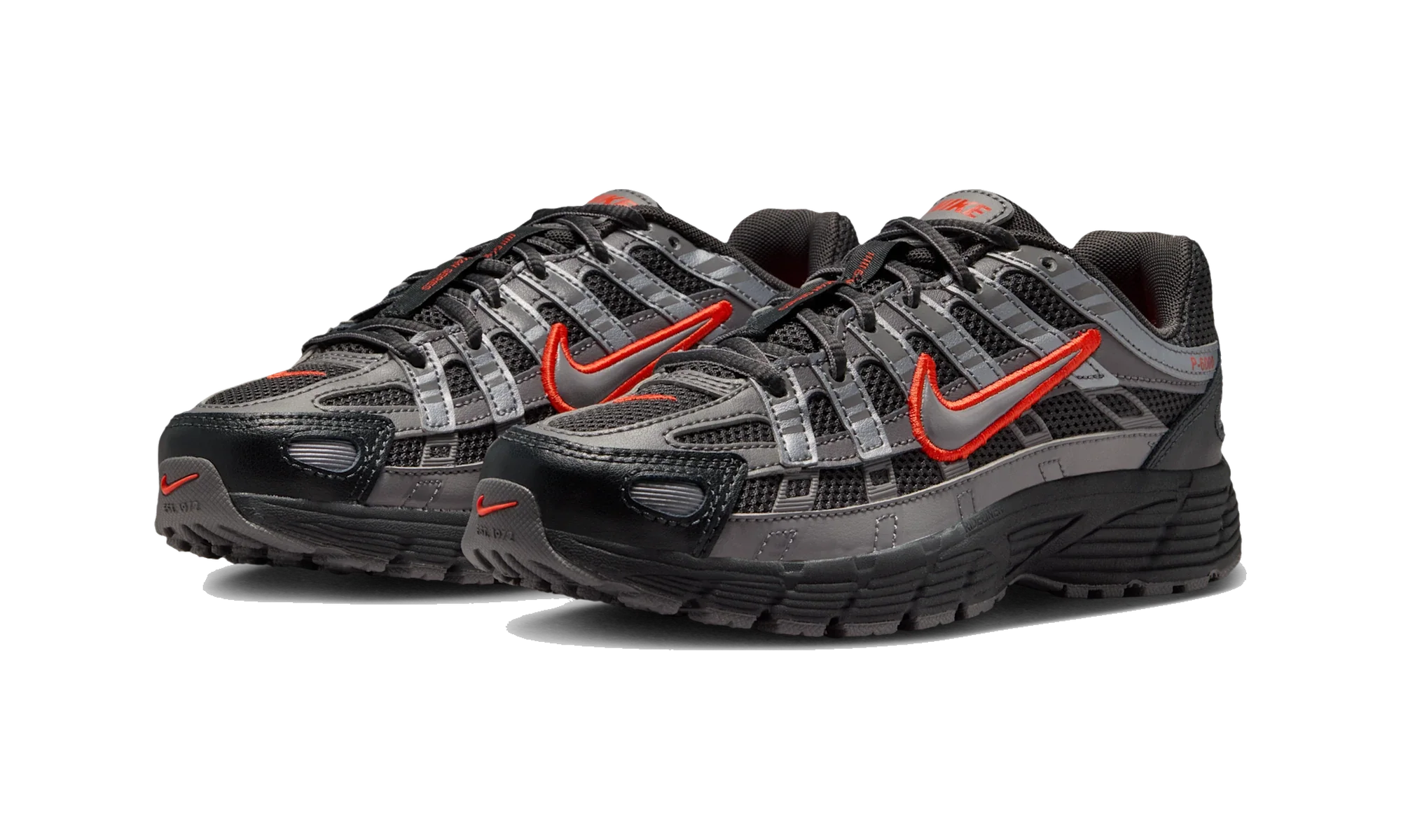 Nike P-6000 Anthracite Picante Red Metallic Cool Grey