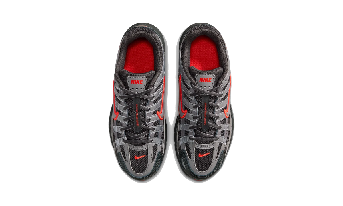 Nike P-6000 Anthracite Picante Red Metallic Cool Grey