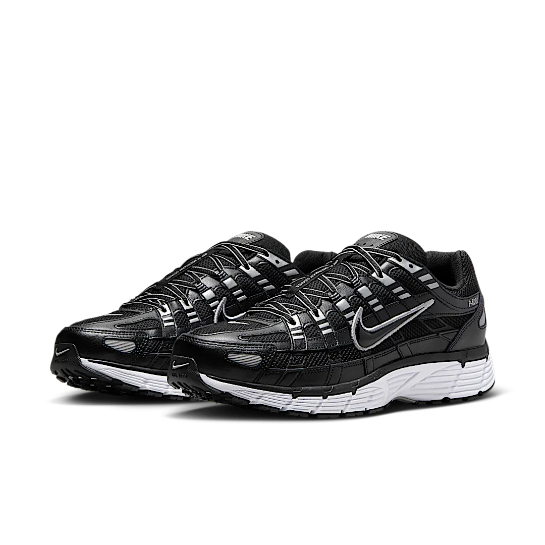 Nike P-6000 Black White Metallic Silver, Black/White/Metallic Silver/Black (CD6404-026)