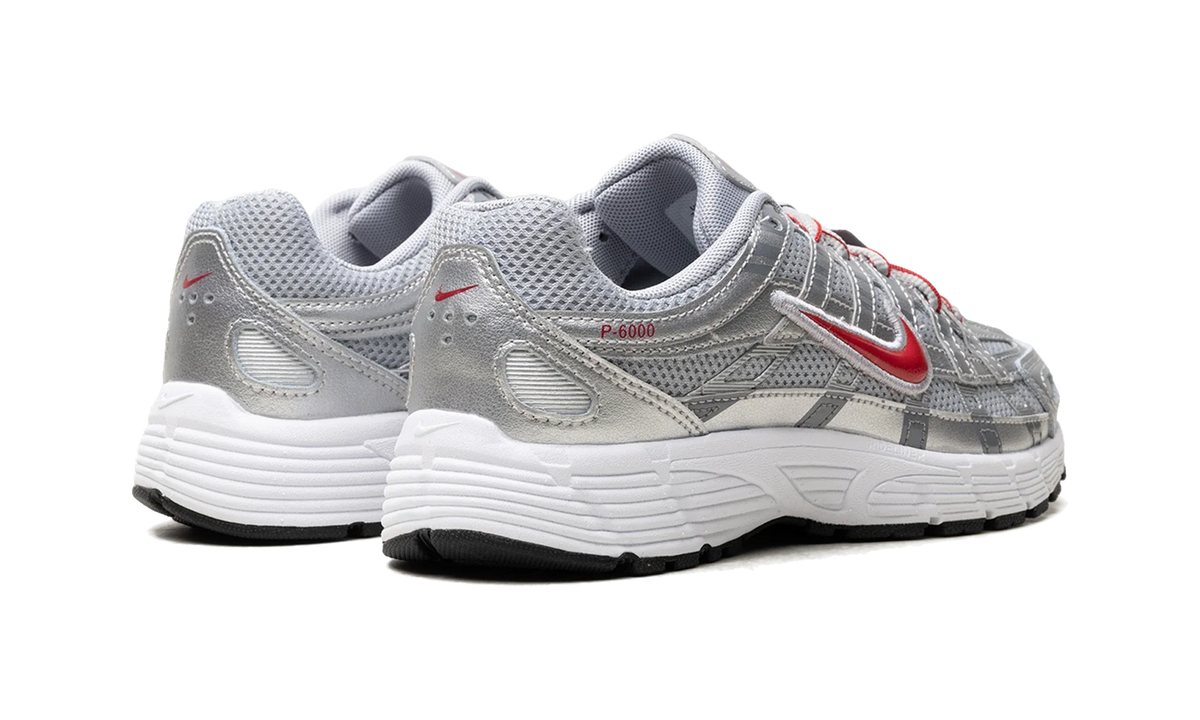 Nike P-6000 Metalic Silver Cool Red