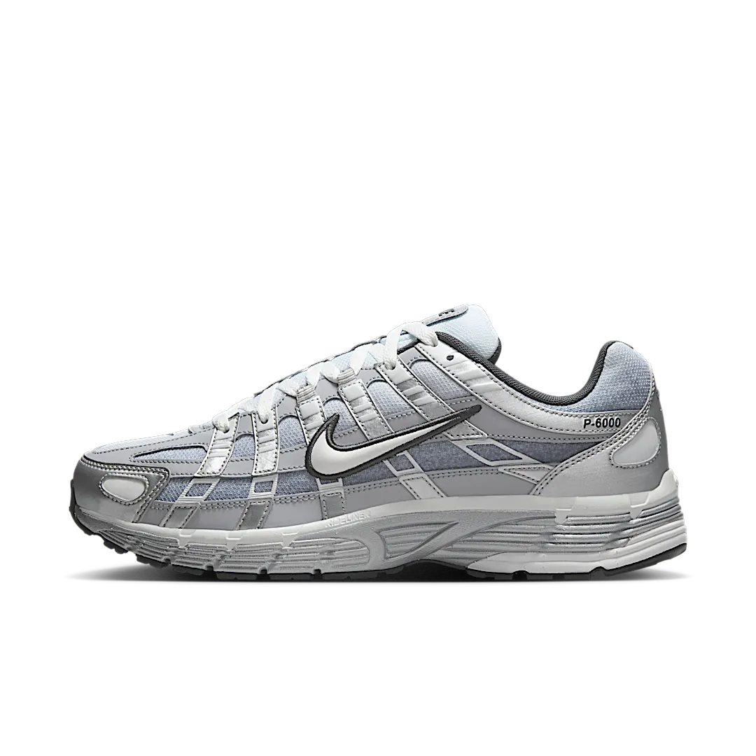 Nike P-6000 Metallic Silver Summit White-Wolf Grey, Metallic Silver/Summit White-Wolf Grey (IH4465-095)