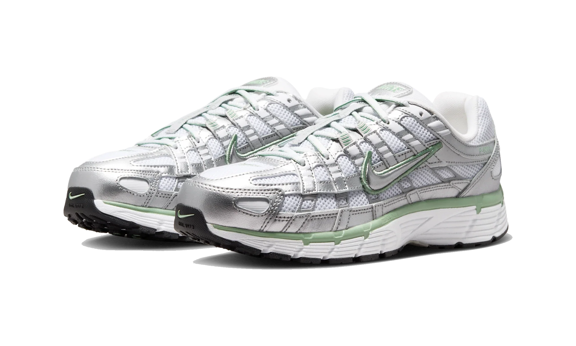Nike P-6000 Metallic Silver White Steam
