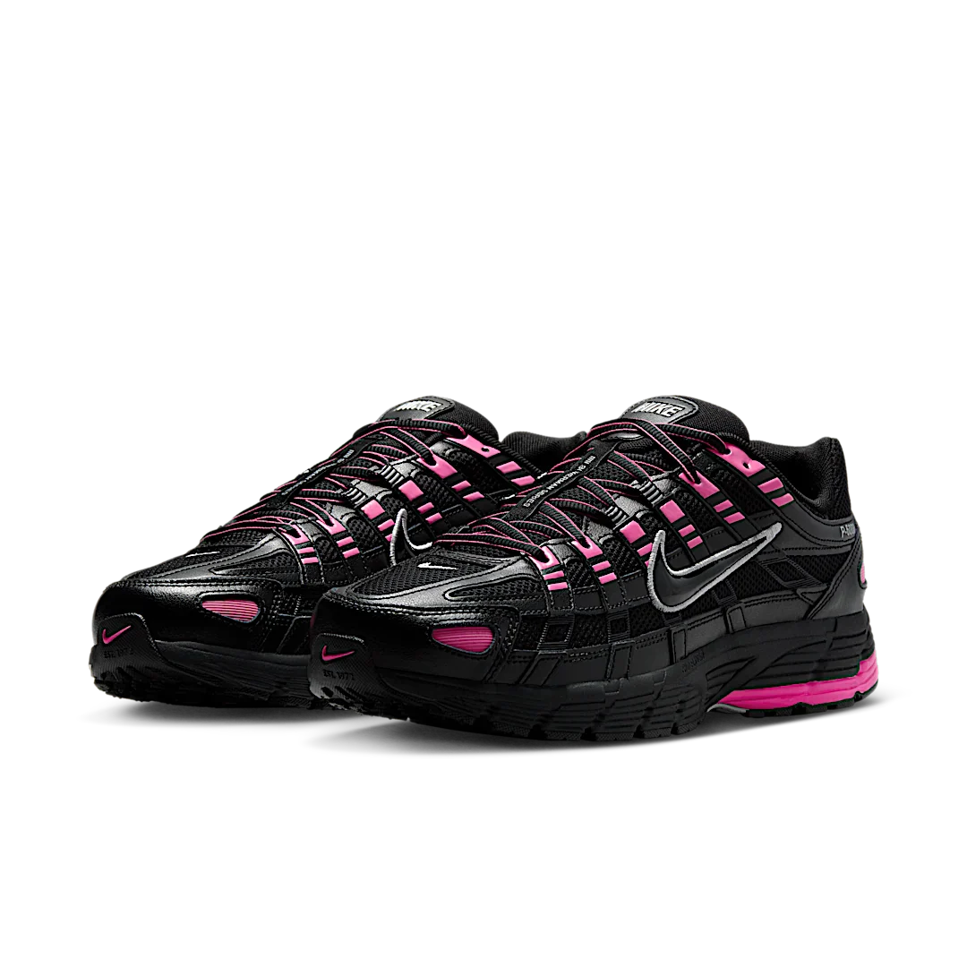 Nike P-6000 Pink Blast Metallic Silver Black, Pink Blast/Metallic Silver/Black (CD6404-600)
