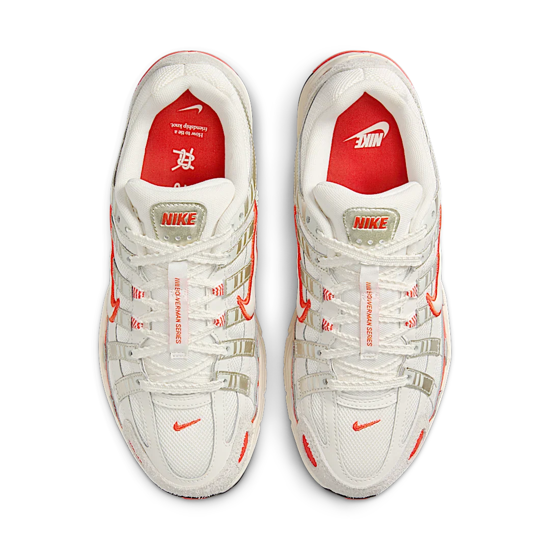 Nike P-6000 Sail Pale Ivory Light Bone Picante Red, Sail/Pale Ivory/Light Bone/Picante Red (HV5230-133)