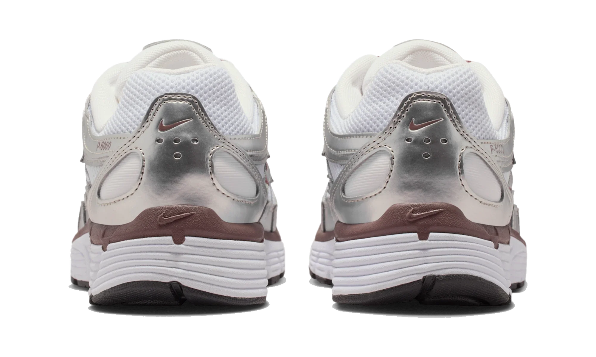 Nike P-6000 White Metallic Silver Tattoo