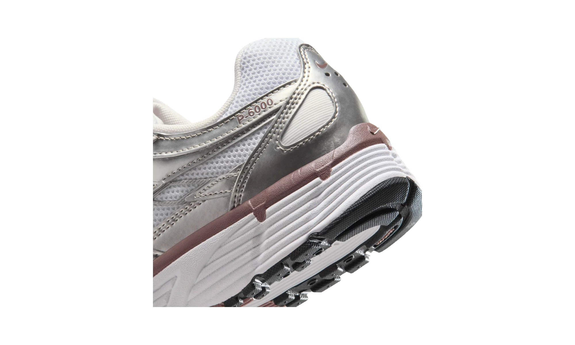 Nike P-6000 White Metallic Silver Tattoo
