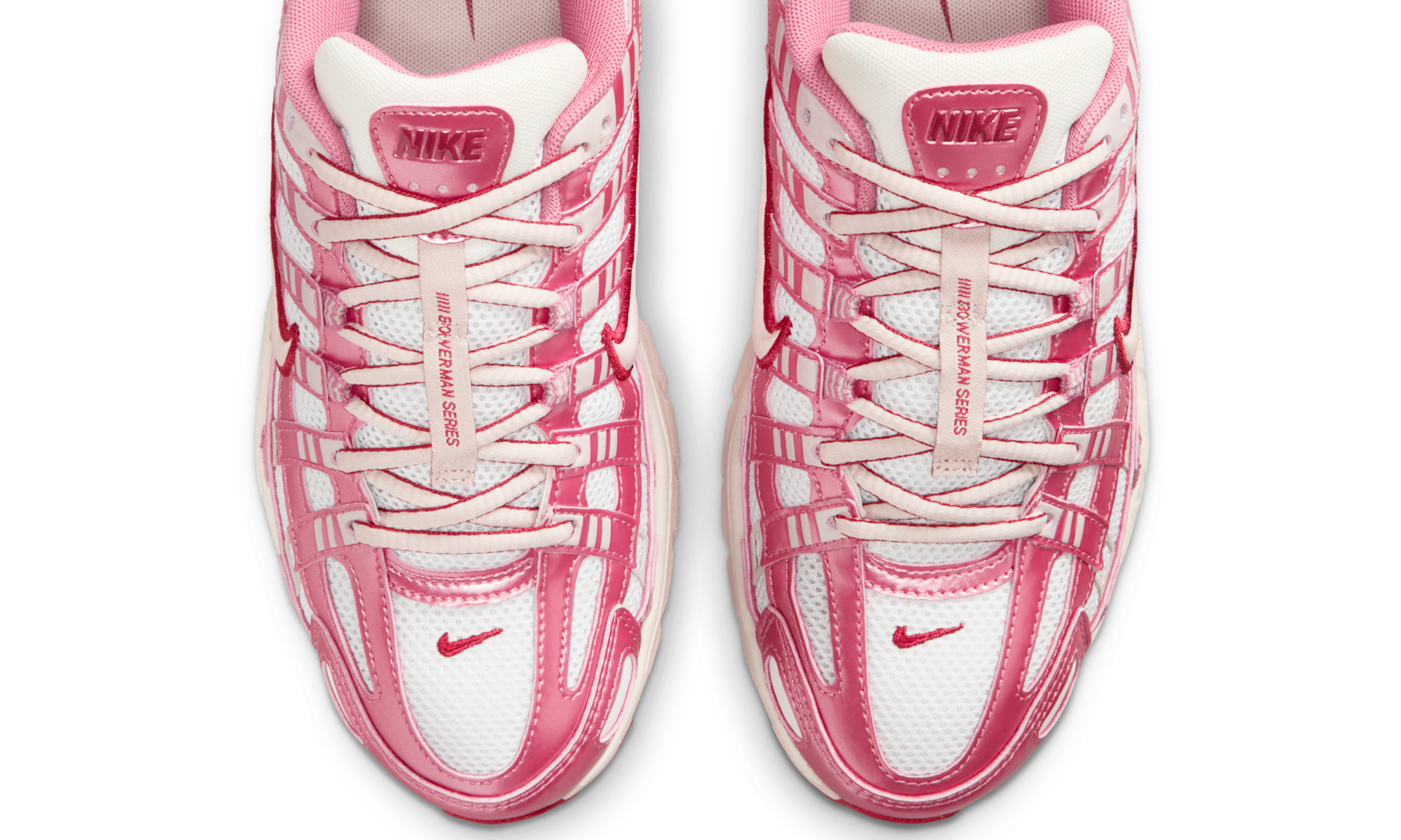 Nike P-6000 White Silt Red Peony