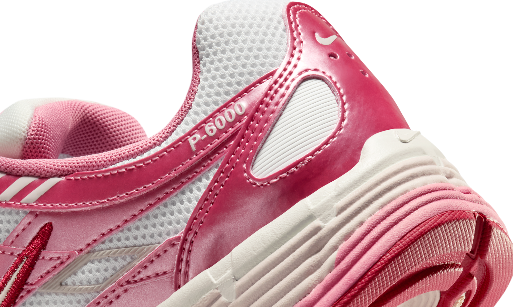 Nike P-6000 White Silt Red Peony