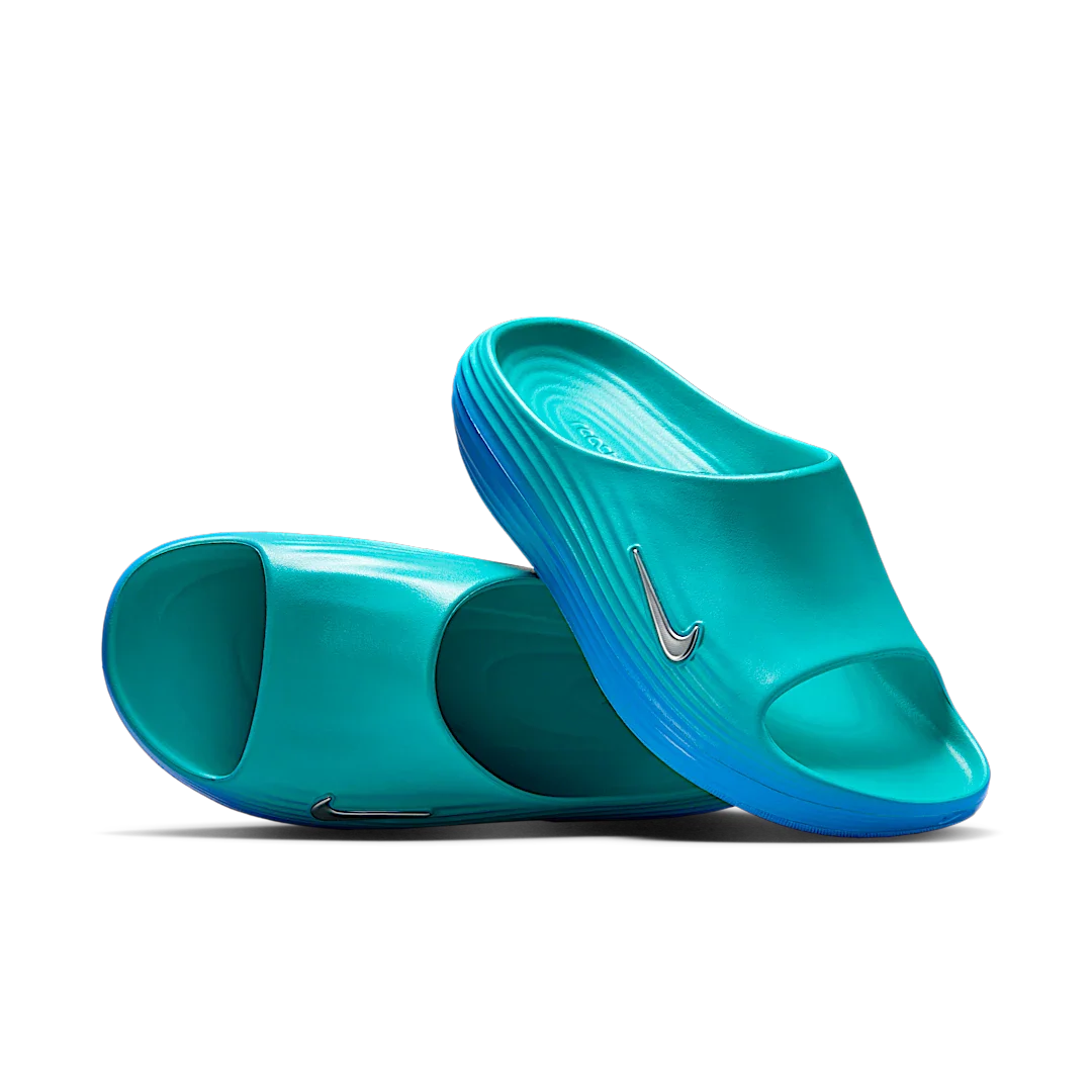 Nike ReactX Rejuven8 Slide Dusty Cactus Game Royal, Dusty Cactus/Metallic Silver/Game Royal (HV4479-300)