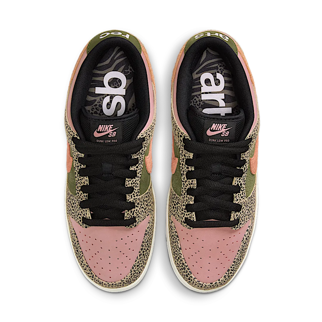 Nike SB Dunk Low Arts-Rec, Khaki/Amber Brown-Rough Green-Rust Pink-Black-Sail (IH3211-200)