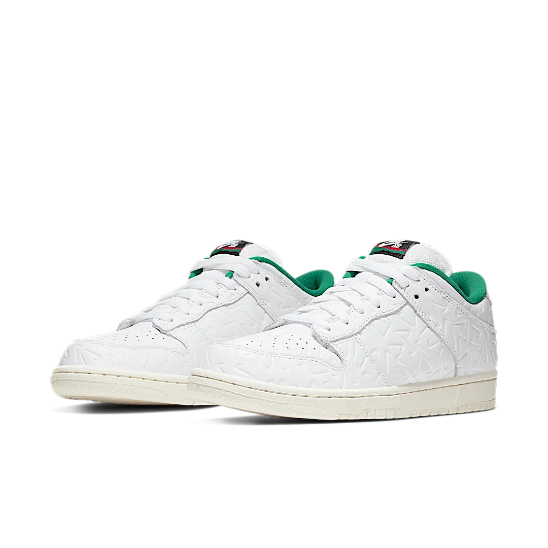 Nike SB Dunk Low Ben-G, White/White-Lucid Green-Sail (CU3846-100)