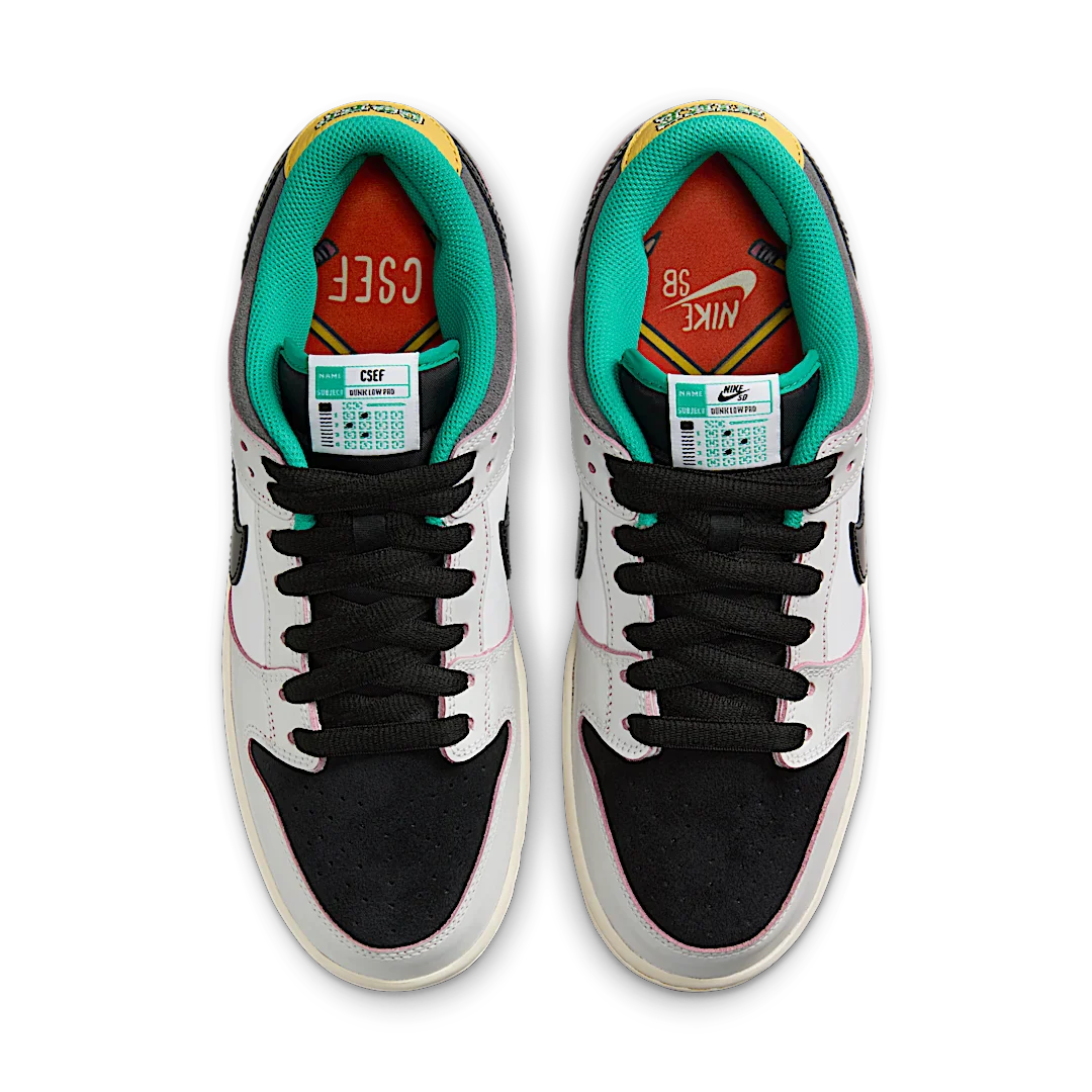 Nike SB Dunk Low CSEF, Summit White/Black/White-Iron Grey-Clear Emerald-Bucktan (HJ4132-100)