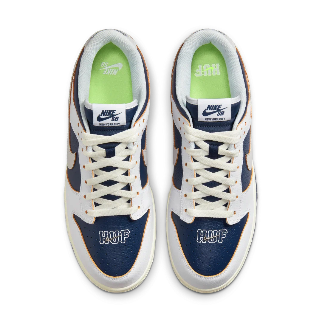 Nike SB Dunk Low HUF New York City, White/Navy Blue (FD8775-100)