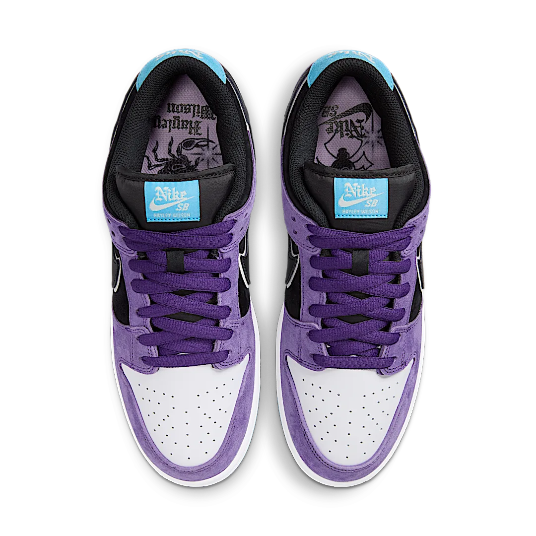 Nike SB Dunk Low Hayley Wilson, Court Purple/Black-White-Lagoon Pulse-Doll (HJ0513-500)