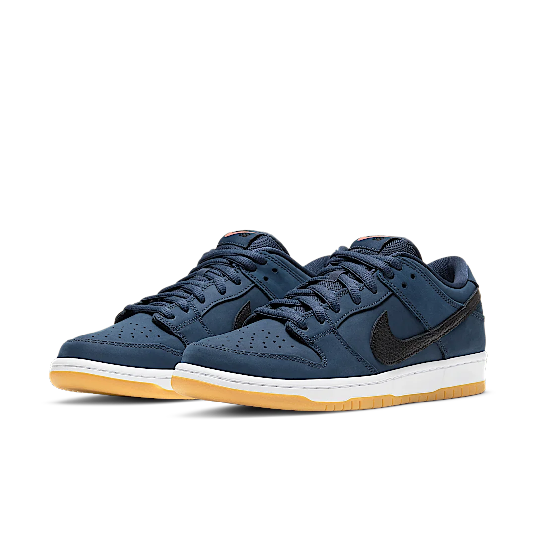 Nike SB Dunk Low Navy Black Gum, Midnight Navy/Black-White-Gum Medium Brown (CW7463-401)