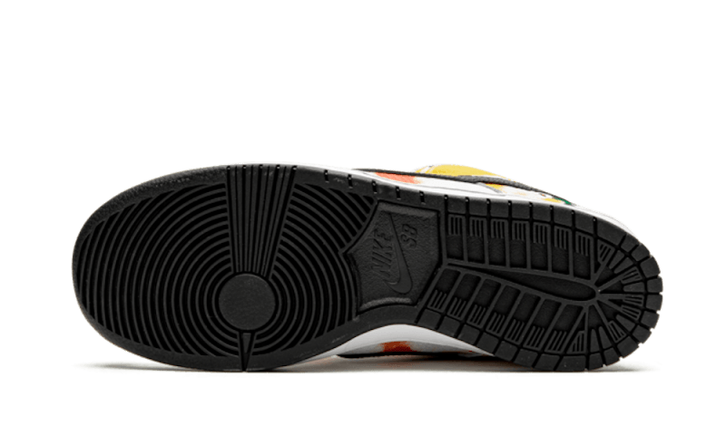 Nike SB Dunk Low Raygun Tie-Dye White, White/Orange Flash/White (BQ6832-101)
