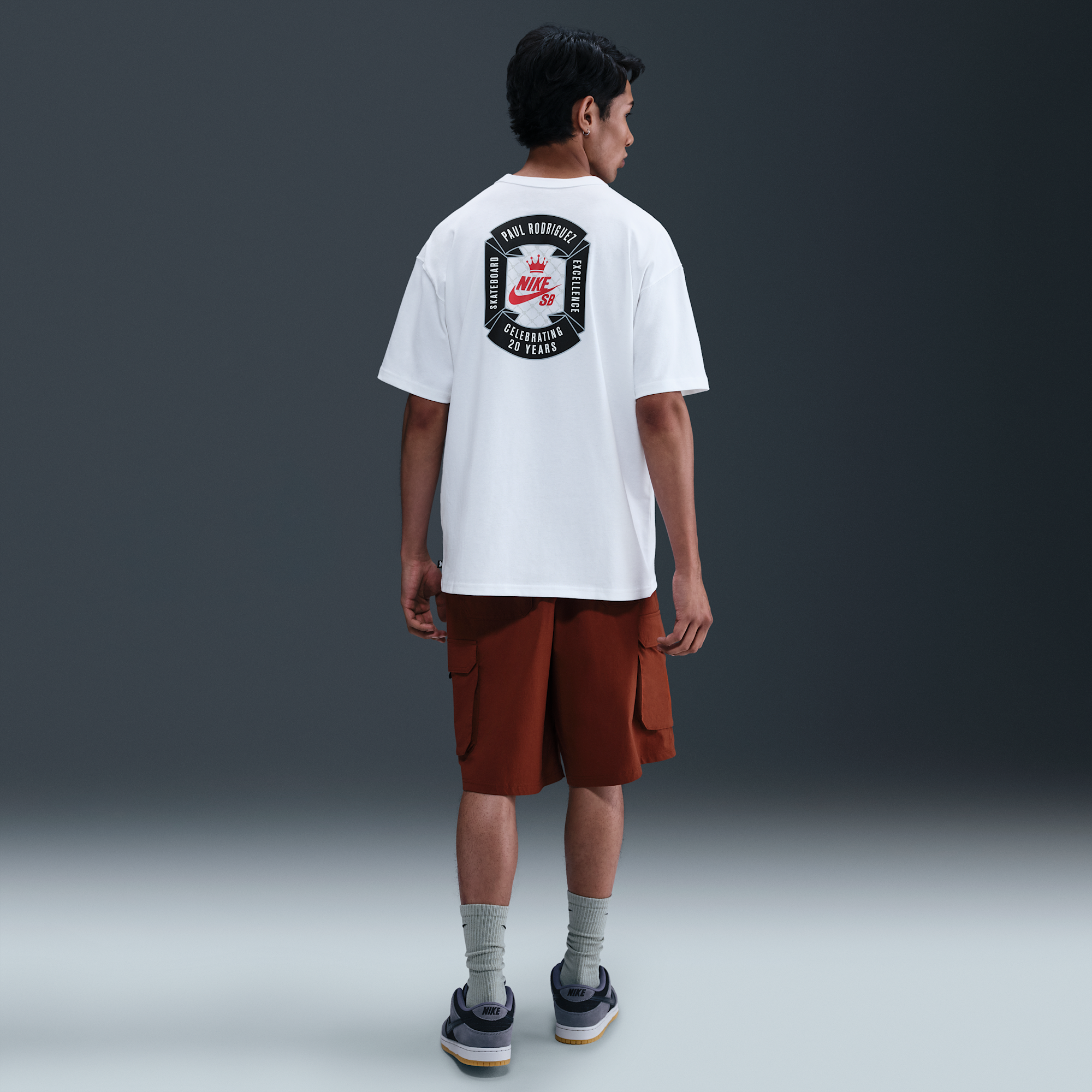 Nike SB Paul Rodriguez Max90 Skate T-shirt White