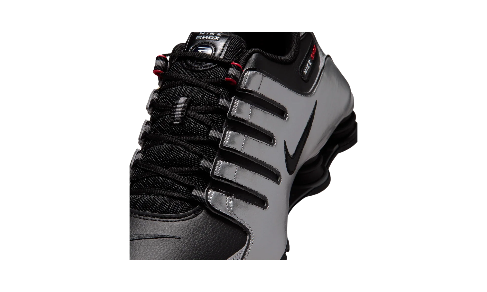 Nike Shox NZ Black Metallic Silver University Red