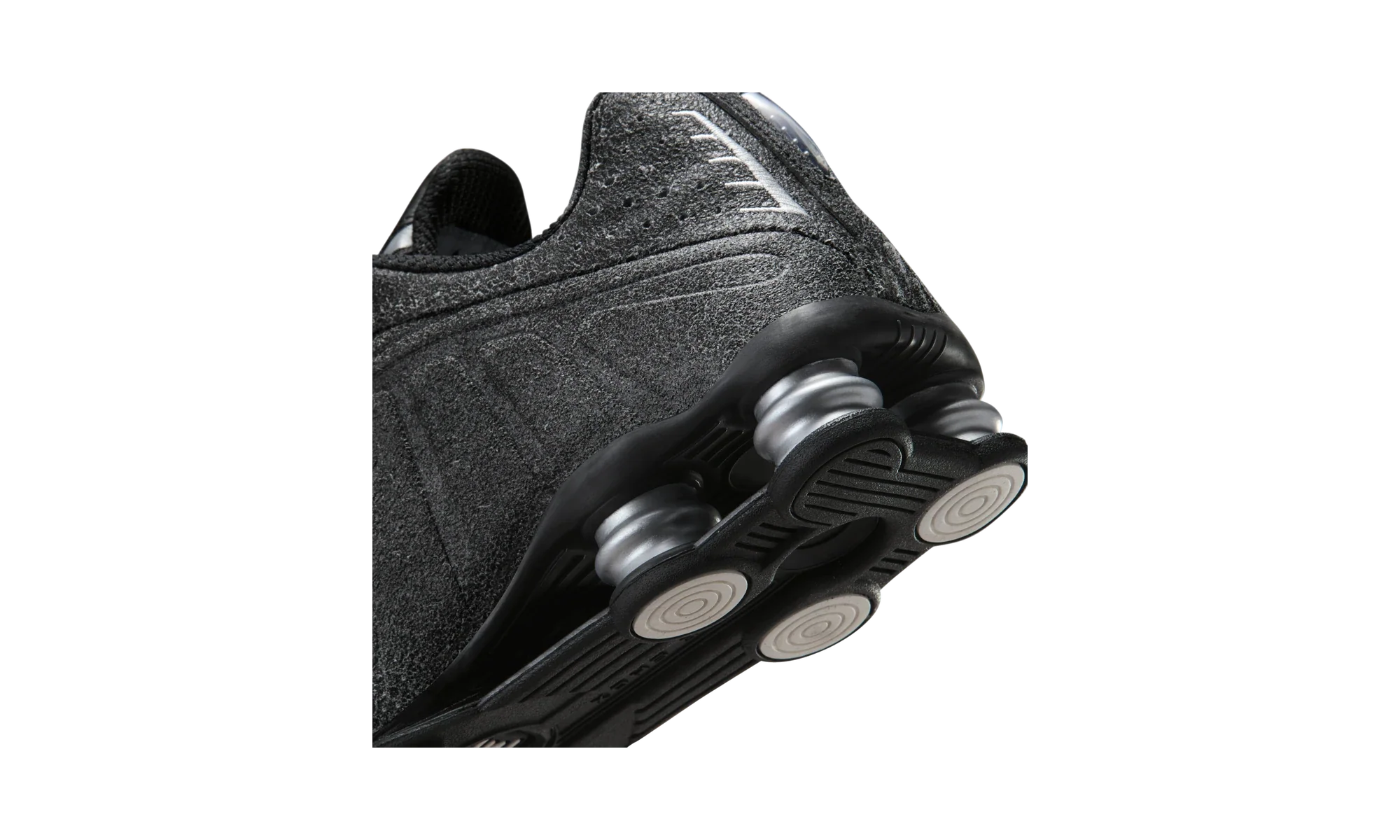 Nike Shox R4 Black Distressed Leather